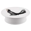 20cm Electric Rotating Turntable Display Stand - White - 2