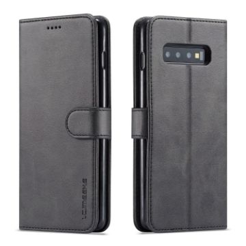 LC.IMEEKE Galaxy S10 Leather Case - Black - 1