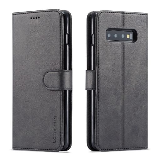 LC.IMEEKE Galaxy S10 Leather Case - Black - 1