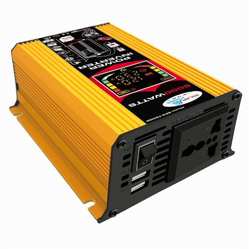 Tang III Generation 12V to 220V 6000W Car Power Inverter with LCD Display & Dual USB - 1