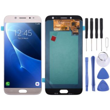 Oled LCD Screen for Galaxy J7 (2017) / J7 Pro, J730F/DS, J730FM/DS - Gold - 1