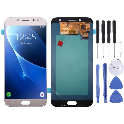 Oled LCD Screen for Galaxy J7 (2017) / J7 Pro, J730F/DS, J730FM/DS - Gold - 1