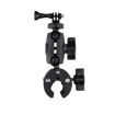 360 Rotation Adjustable Action Camera Clamp Plier Base Holder - Black - 2