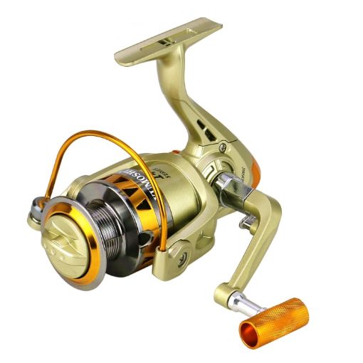 YUMOSHI JF2000 Spinning Fishing Reel 5.2:1 Gear Ratio Metal Spool - 1