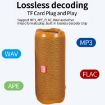 T&G TG191 10W Waterproof Bluetooth Speaker Stereo Subwoofer (Red) - 3