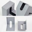 Household Plastic Tissue Paper Storage Box - White - 3