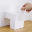Household Plastic Tissue Paper Storage Box - White - 5