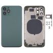 Green Back Housing Cover with SIM Card Tray & Side keys & Camera Lens for iPhone 11 Pro - 1