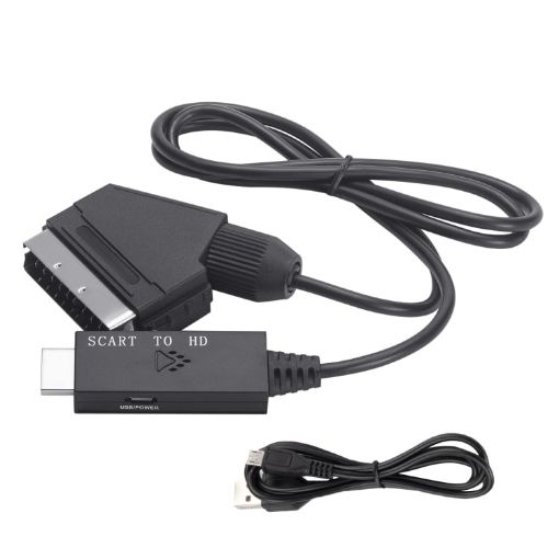Scart to HDMI Converter Cable - Black - 1