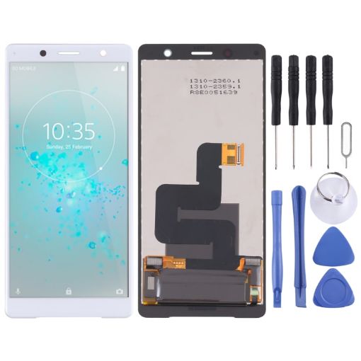 OEM LCD Screen for Sony Xperia XZ2 Compact with Digitizer (White) - 1