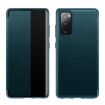 Samsung Galaxy S20 FE Green Leather Case - Shockproof Flip View - 1