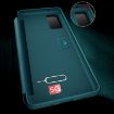 Samsung Galaxy S20 FE Green Leather Case - Shockproof Flip View - 3
