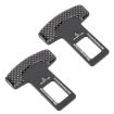 2 in 1 Car Carbon Fibre Seat Belt Buckle Clip - Safety Clip - 1