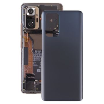 Black Glass Battery Back Cover for Xiaomi Redmi Note 10 Pro/Pro Max/Pro India - 1
