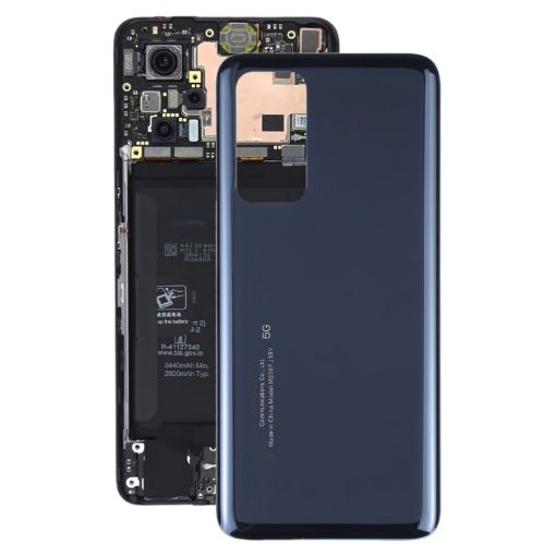 Black Glass Battery Back Cover for Xiaomi Redmi K30S/Mi 10T/Mi 10T Pro - 1