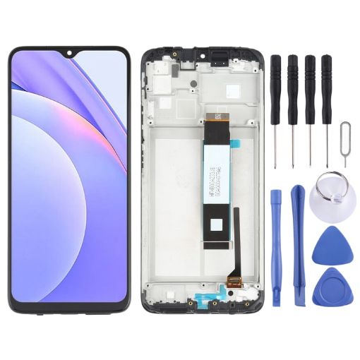 LCD Screen and Digitizer Assembly for Xiaomi Redmi Note 9 4G/Poco M3 - Black - 1