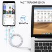 USB to 8 Pin Data Charging Cable - 1m Length - 6