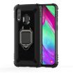 Samsung Galaxy A20e Carbon Fiber Protective Case with 360 Degree Rotating Ring Holder - 2