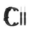 Black Silicone Watch Band for Amazfit T-Rex Pro with Tools - 1