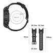 Black Silicone Watch Band for Amazfit T-Rex Pro with Tools - 5