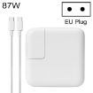 87W Type-C Power Adapter Portable Charger with 1.8m Type-C Charging Cable - 1