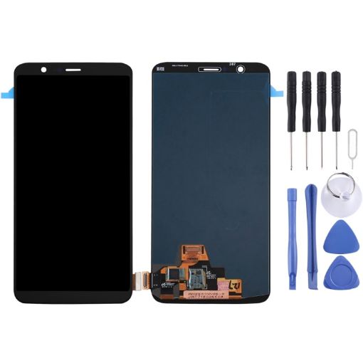 OnePlus 5T Digitizer Full Assembly LCD Screen (Black) - 1
