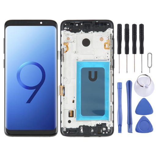 Samsung Galaxy S9+ SM-G965 TFT LCD Screen Digitizer Assembly with Frame - Black - 1
