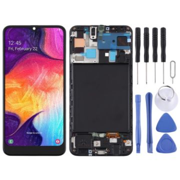 Samsung Galaxy A50 TFT LCD Screen Digitizer Assembly with Frame - Black - 1
