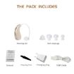 Portable Rechargeable Invisible Hearing Aid US Plug Gold - 6