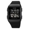 SKMEI 1960 Waterproof Electronic Watch - Black Silicone Strap - 1