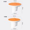 Orange Sewer Deodorant Floor Drain Cover - 3cm - 3