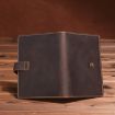 Genuine Leather Passport Holder Vintage Card Holder - Dark Coffee - 4