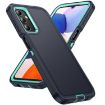 Samsung Galaxy A14 5G Waterproof Rugged Phone Case - Dark Blue + Light Blue - 2