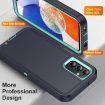 Samsung Galaxy A14 5G Waterproof Rugged Phone Case - Dark Blue + Light Blue - 3