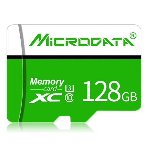 MICRODATA 128GB U3 Green and White TF Memory Card - 1