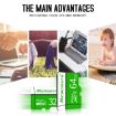 MICRODATA 128GB U3 Green and White TF Memory Card - 5