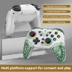 Wireless Bluetooth Vibration Gamepad for Nintendo Switch - White Green - 2