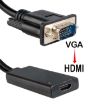 HD55Y VGA to HDMI Adapter Cable 1080P Converter - Black - 4