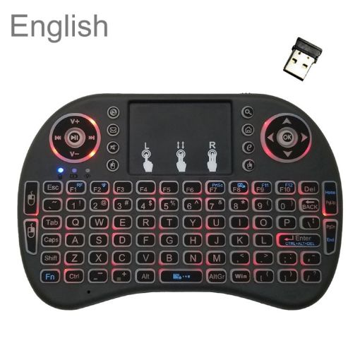 i8 Air Mouse Wireless Backlight Keyboard with Touchpad - 1
