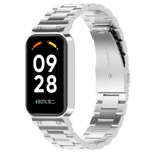 Xiaomi Smart Band 8 Stainless Steel Watch Band + Metal Frame Silver - 1