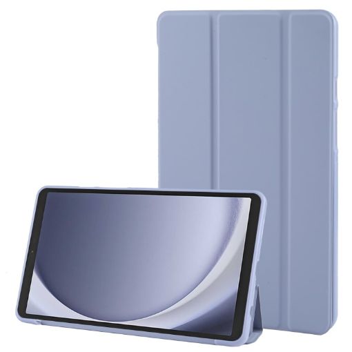 Samsung Galaxy Tab A9 Tri-fold Holder Flip Horizontal Flip TPU Leather Tablet Case - 1