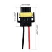 9005 Car Headlight Socket Light Holder Plug With Cable - 1 Pair - 4