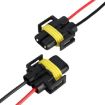 9005 Car Headlight Socket Light Holder Plug With Cable - 1 Pair - 5