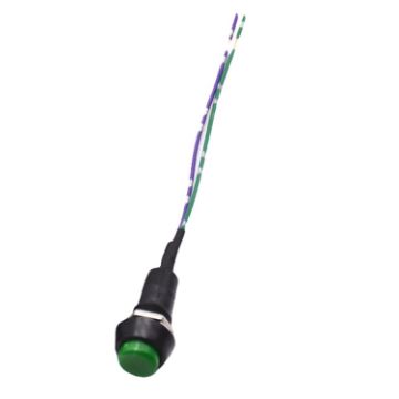 Universal Green Button Car Horn Switch - Small Modification Switch - 1