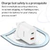 Yesido YC46 PD20W USB-C/Type-C + USB Travel Charger with 1m Type-C to 8 Pin Cable - 6