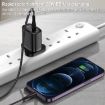 Yesido YC43 PD 20W USB-C/Type-C + 8 Pin Travel Charger with Cable - 2