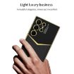 Samsung Galaxy S24 Ultra 5G GKK Plating Soft TPU + Leather Full Coverage Phone Case - 3