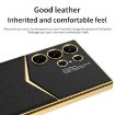 Samsung Galaxy S24 Ultra 5G GKK Plating Soft TPU + Leather Full Coverage Phone Case - 5