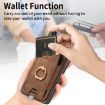 Samsung Galaxy A41 Retro Skin-feel Ring Card Bag Phone Case (Brown) - 6
