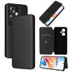 OPPO A79 5G Carbon Fiber Texture Flip Leather Phone Case - Black - 1
